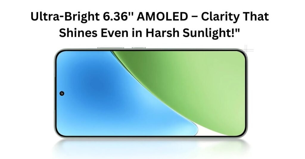 Xiaomi 15 smartphone amoled high quality display